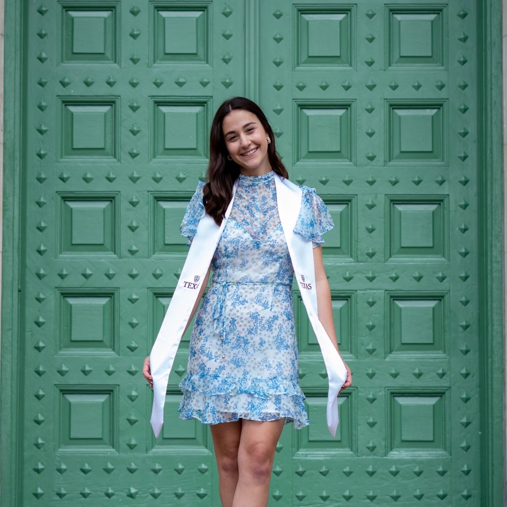 Floral Blue Dress